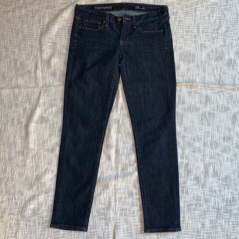 J.Crew toothpick skinny jeans sz 26